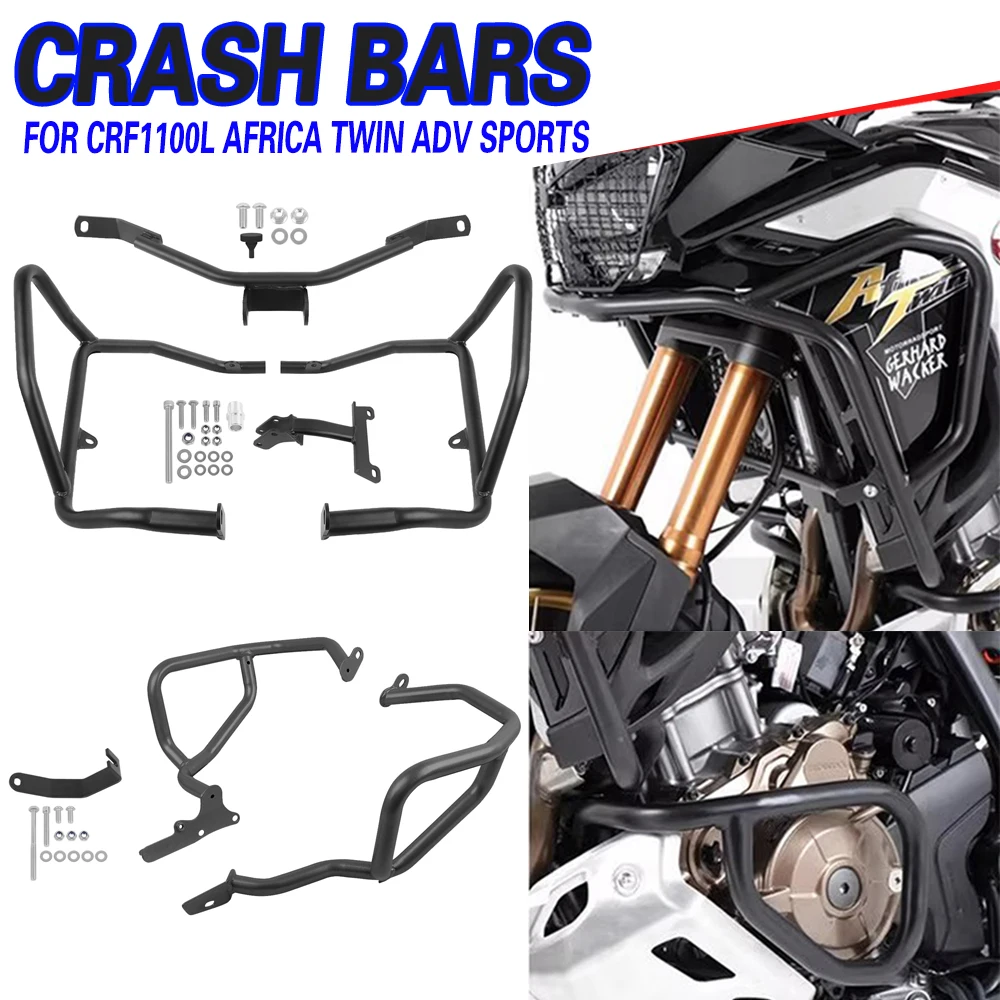 

For Honda CRF1100L CRF 1100 L Africa Twin ADVENTURE Sports CRF1100 L 2024-2025 Highway Crash Bar Engine Guard Bumper Stunt Cage