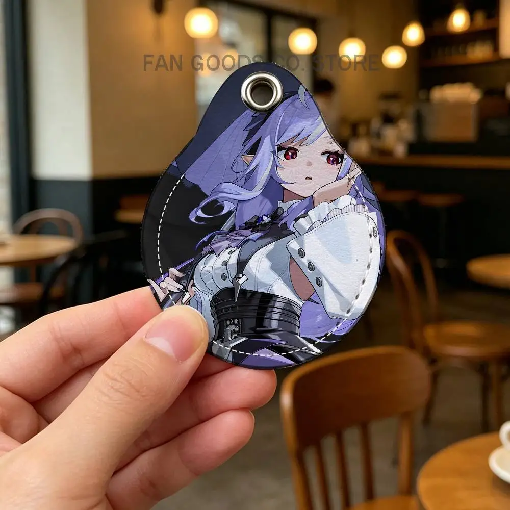 NTE Game N-Neverness to E-Everness Leather Card Holder Keychain Key Ring Door Lock Access Tag ID
