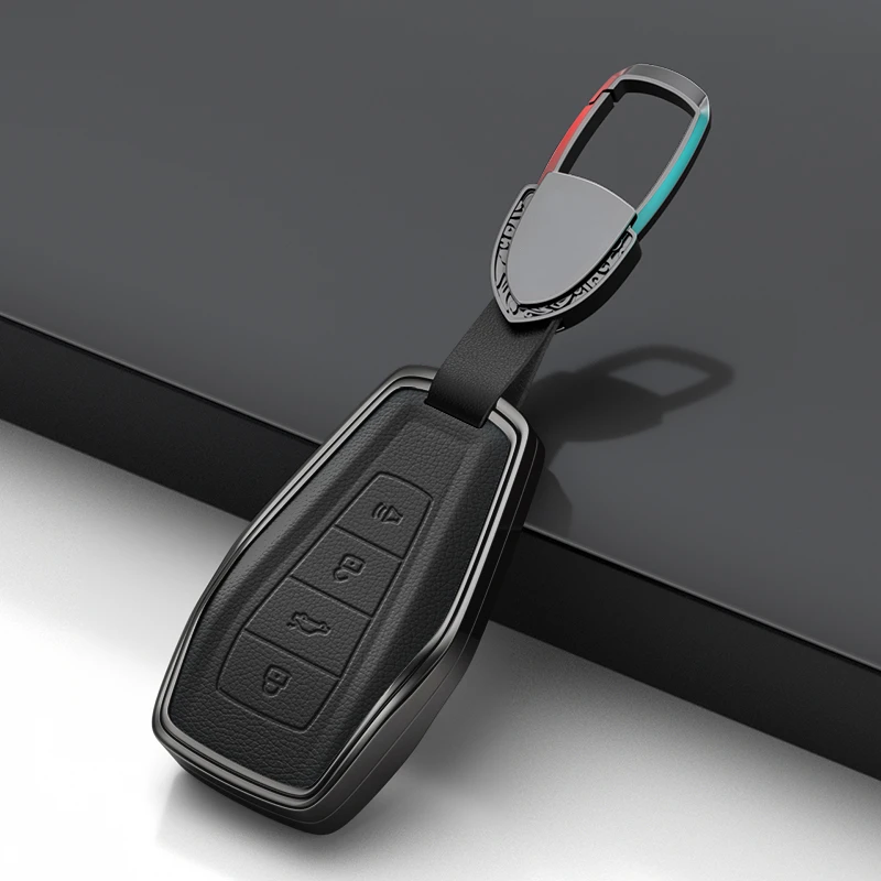 

Suitable For Geely Coolray 2021 - 2024 Zinc Alloy + Leather Car Remote Key Case Cover Anti Scratch and Wear-resistantes