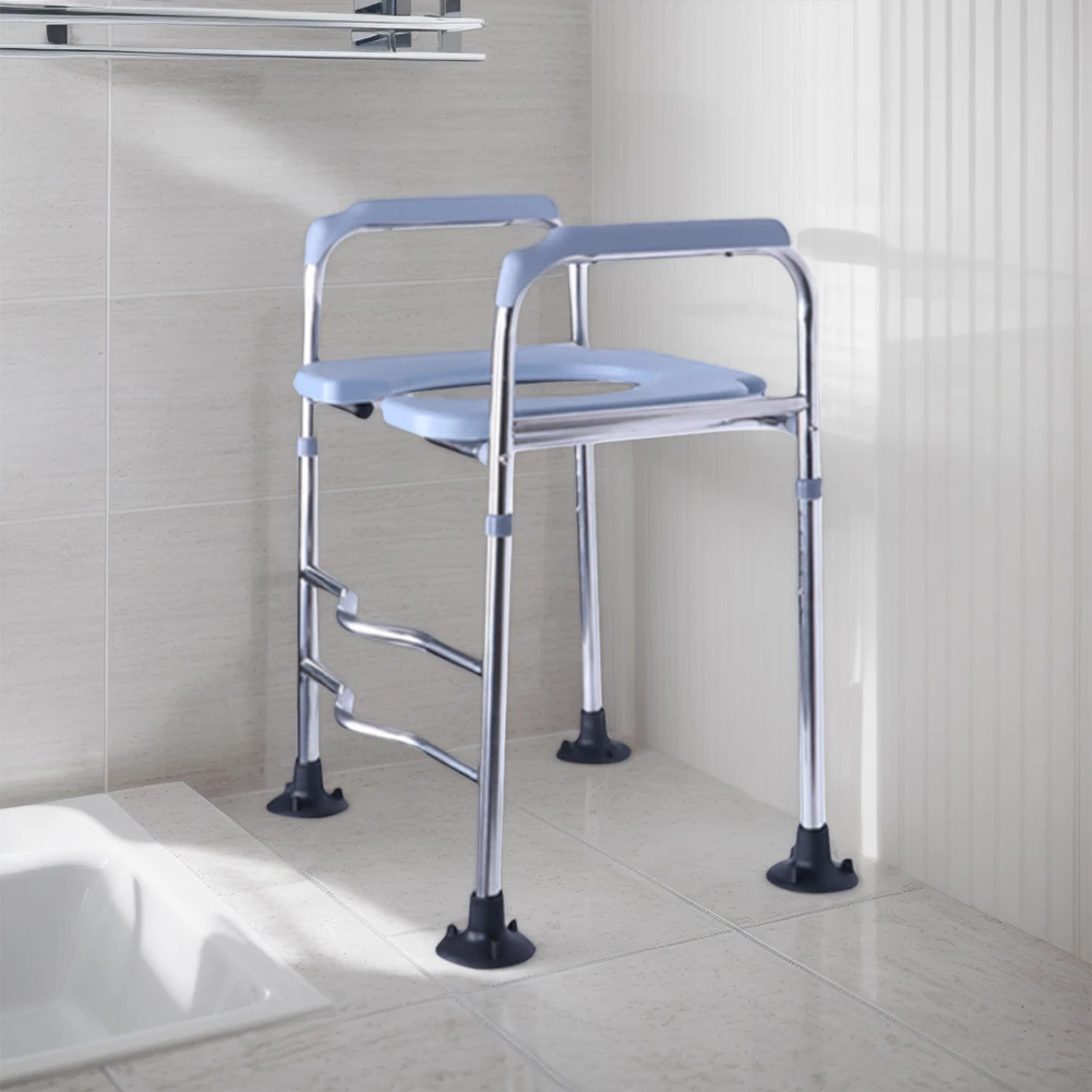 Raised Toilet Seat Elevated Toilet Seat Height Adjustable Toilet Seat Frame Stainless Steel Toilet Seat Riser for Pregnant