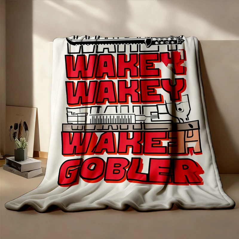Red Rising, Wakey Wakey Goblin, Darrow, Sevro, Howlers Flannel Blanket Flannel Throw Cozy Blanket