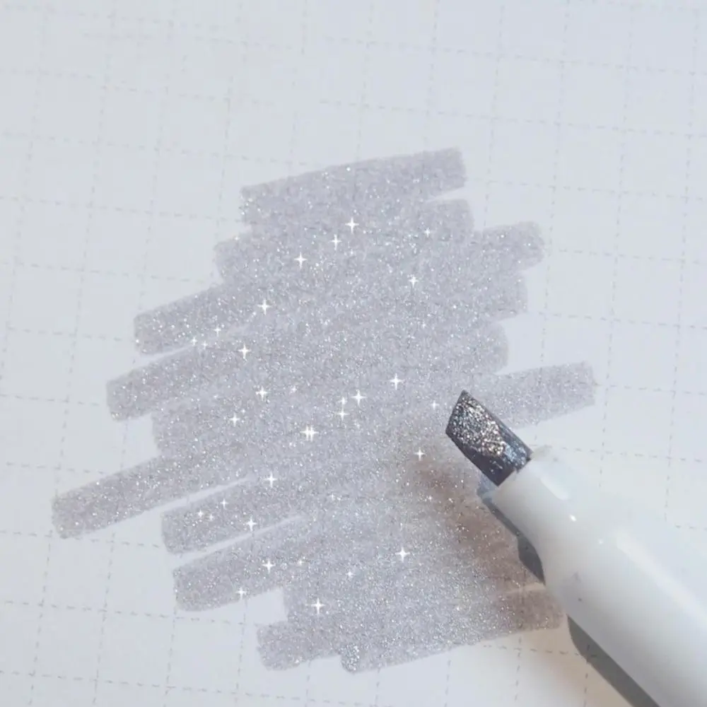 5PCS Durable High Gloss Glitter Highlighters Plastic Colorful Shiny Fluorescent Pen Draw Doodle Pens School Office Supplies