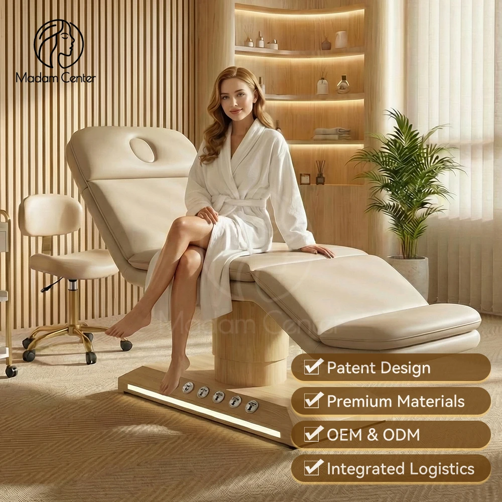Madamcenter Luxury Electric Cosmetic Beauty Esthetician Bed Camilla Esttica Facial Aesthetic Bed Maca Esttica Cosmetology Couch