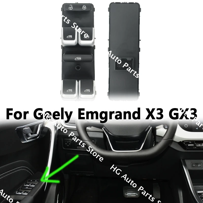

For Geely Emgrand X3 GX3 Master Power Window Lifter Control Switch Front Electric Door Window Regulator Button Switch