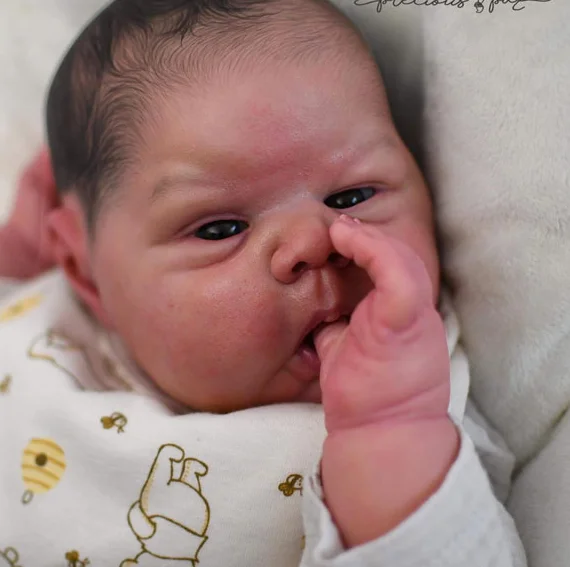 NPK 24inch Limited Edition Unfinished Reborn Doll Kit Gounchi DIY Doll Parts with Cloth Body And Eyes for Collectors