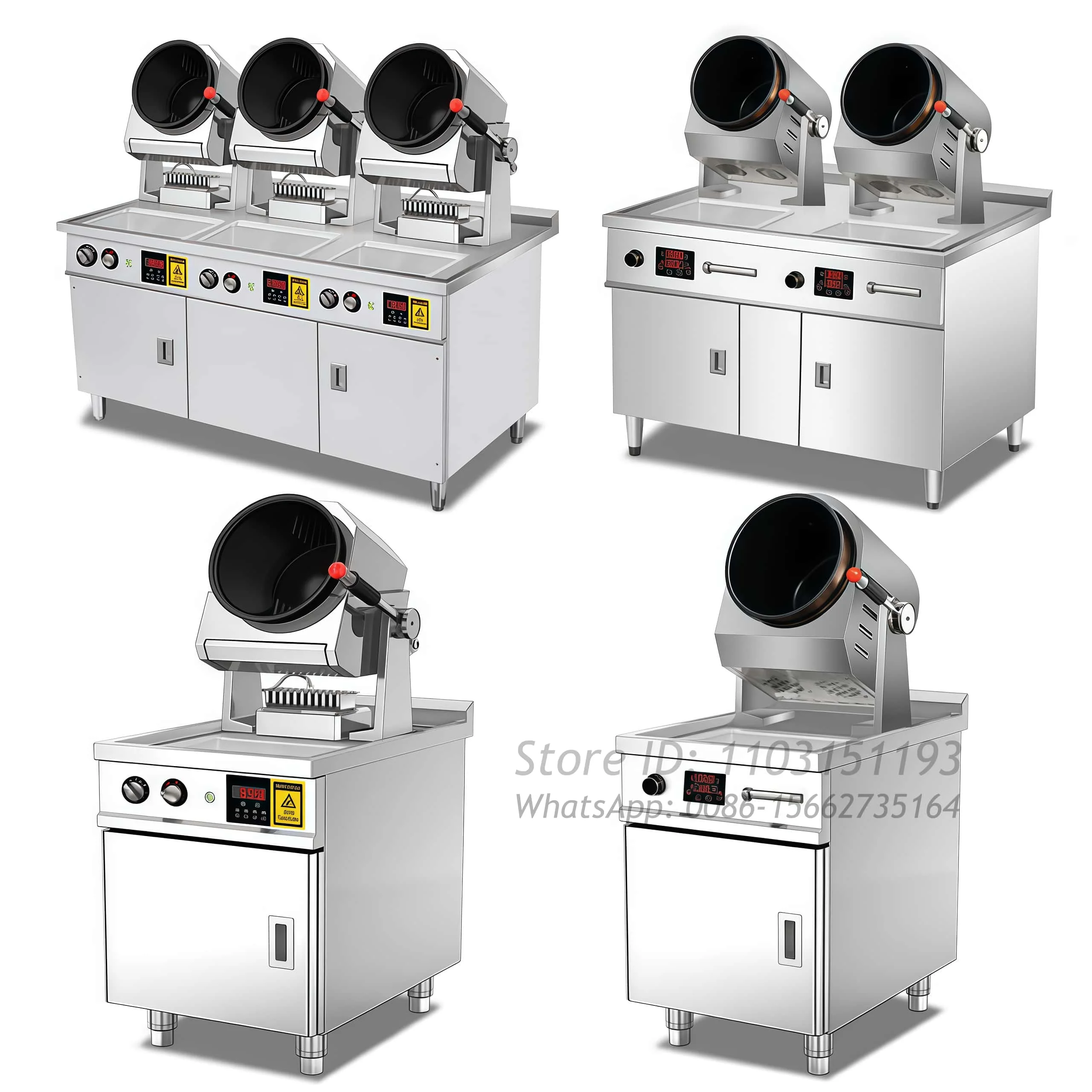 

Commercial Automatic Cooking Machine Hotel Intelligent Restaurant Cooking Food Robot Gas Wok Fried Rice Rotational Cooker