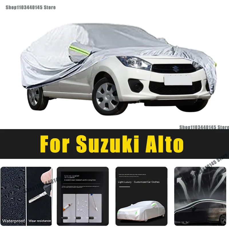 Full Car Covers Outdoor Sun UV Protection Dust Rain Snow Oxford cover Protective For Suzuki Alto Accessories car umbrella