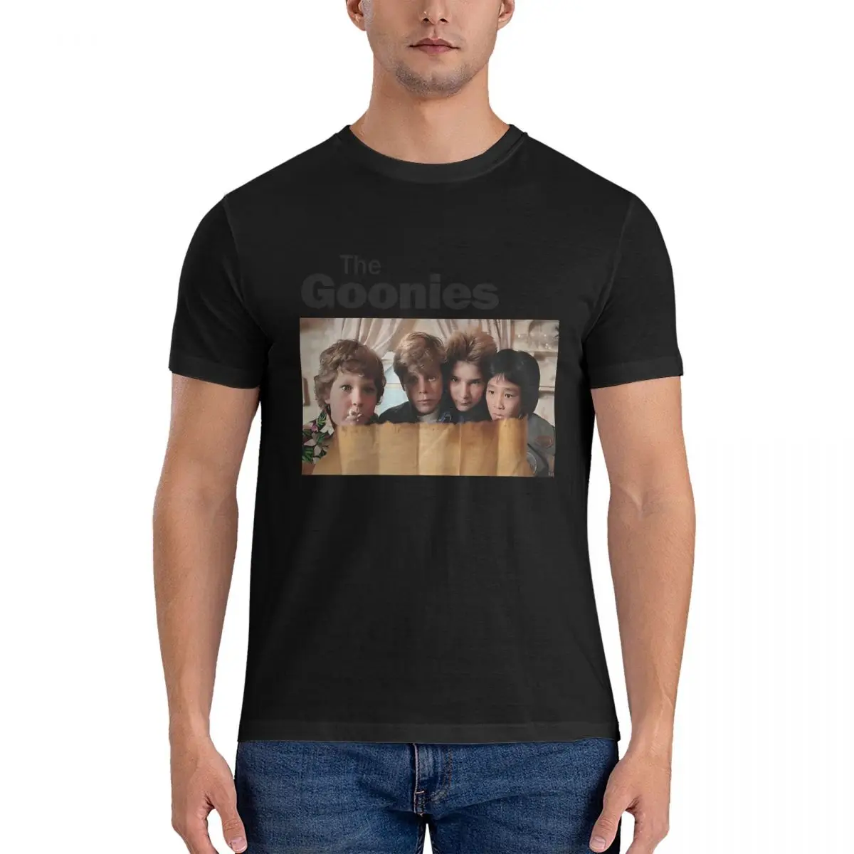 

Stylish Men T Shirt The Goonies Awesome Tees Short Sleeve Round Neck T-Shirt Cotton Gift Idea Clothes
