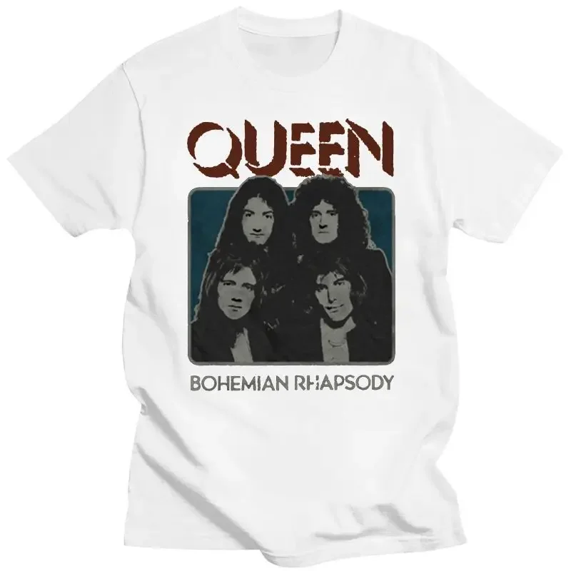 Bohemian Rhapsody Group Queen Shirt Freddie Mercury 2024 Fashion Short Sleeve Queen Vintage Rock T-shirt anime clothes Hot Sale