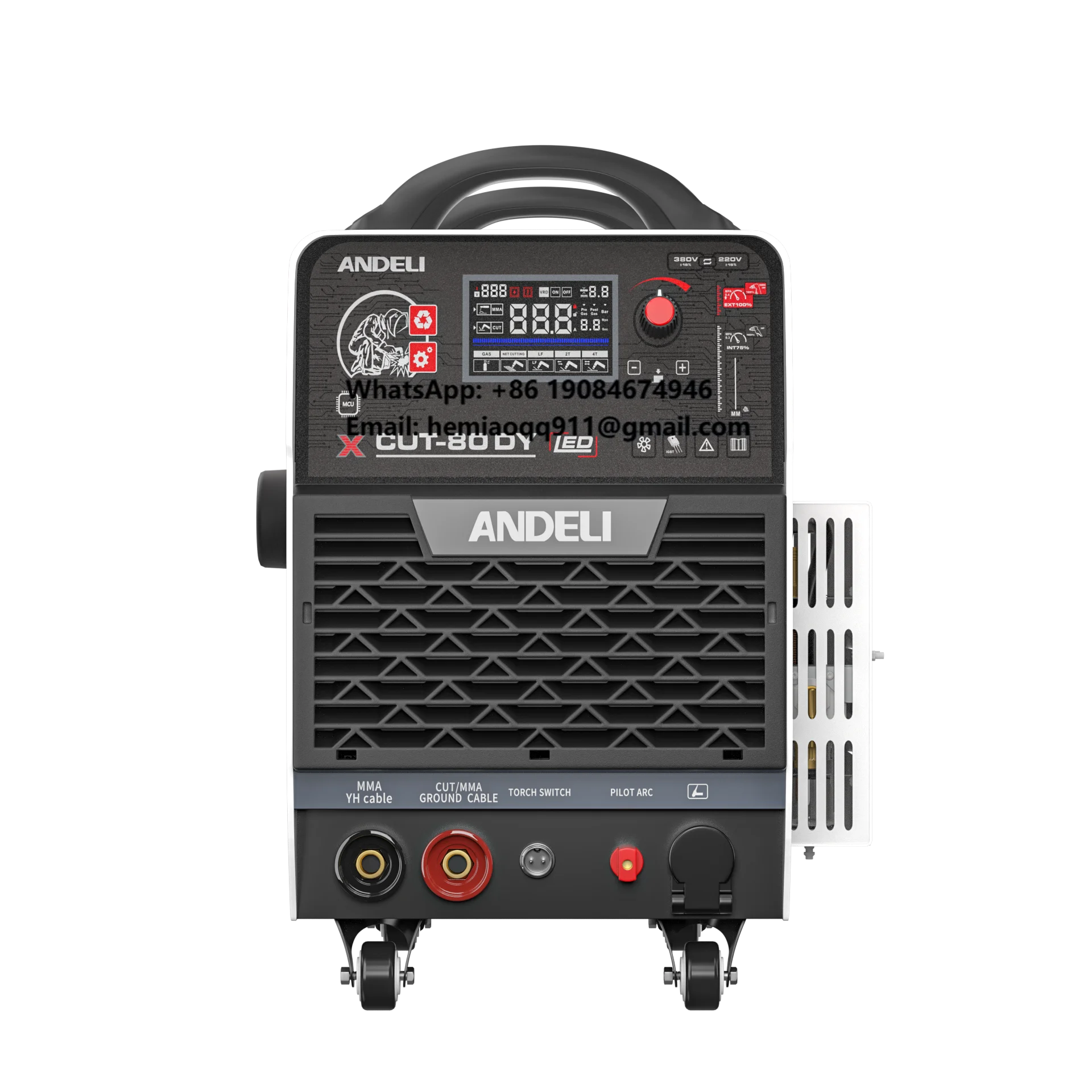 

ANDELI Industrial Arc Plasma Cutting Machine OEM/ODM New Arrival Built-In Air Compressor MMA & HF Plasma Cutter Inverter 380V