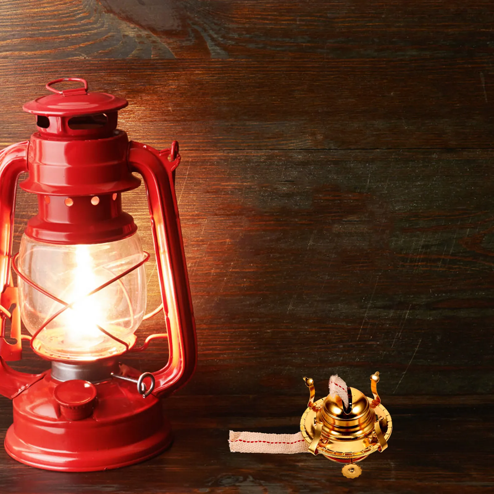 Lamp Burner Oil Wick Household Retro Metal Replacement Fittings Accessories LED Bulb Tube Vintage Style Lamps Coal Oil