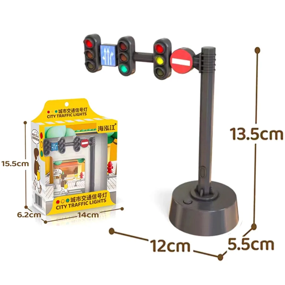 Speelset Verkeerslichten Speelgoedlamp Prop Vroeg Educatief Mini Verkeerslichtlicht Model 13,5 * 12 cm Kind