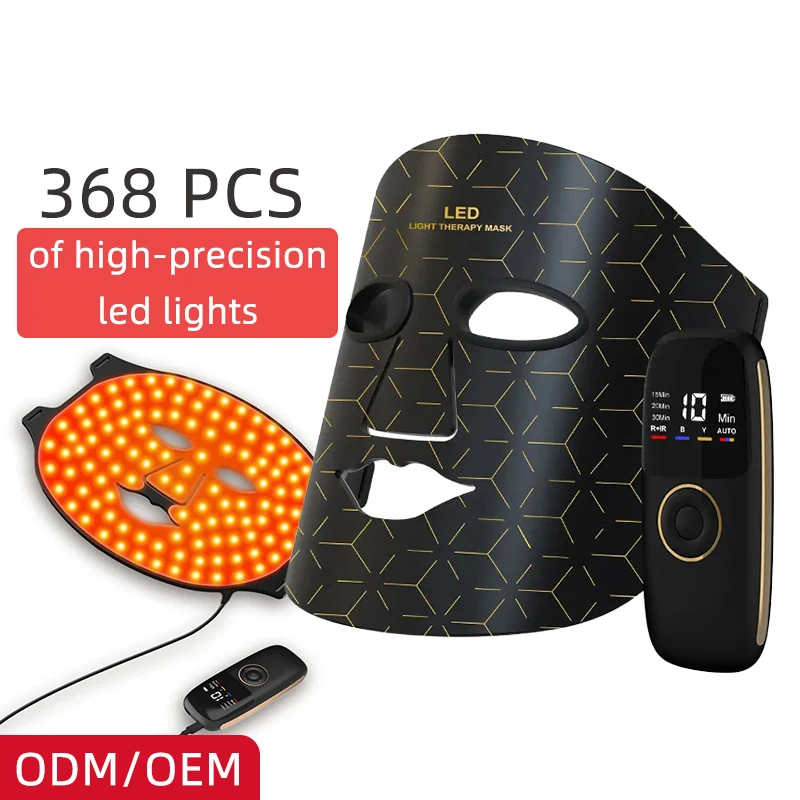 Perfect Face Silicone 3 Colors Led Reutilizable Phototherapy Fashion Beauty Mask for Facial & Neck Part Silicon Ledtherapy