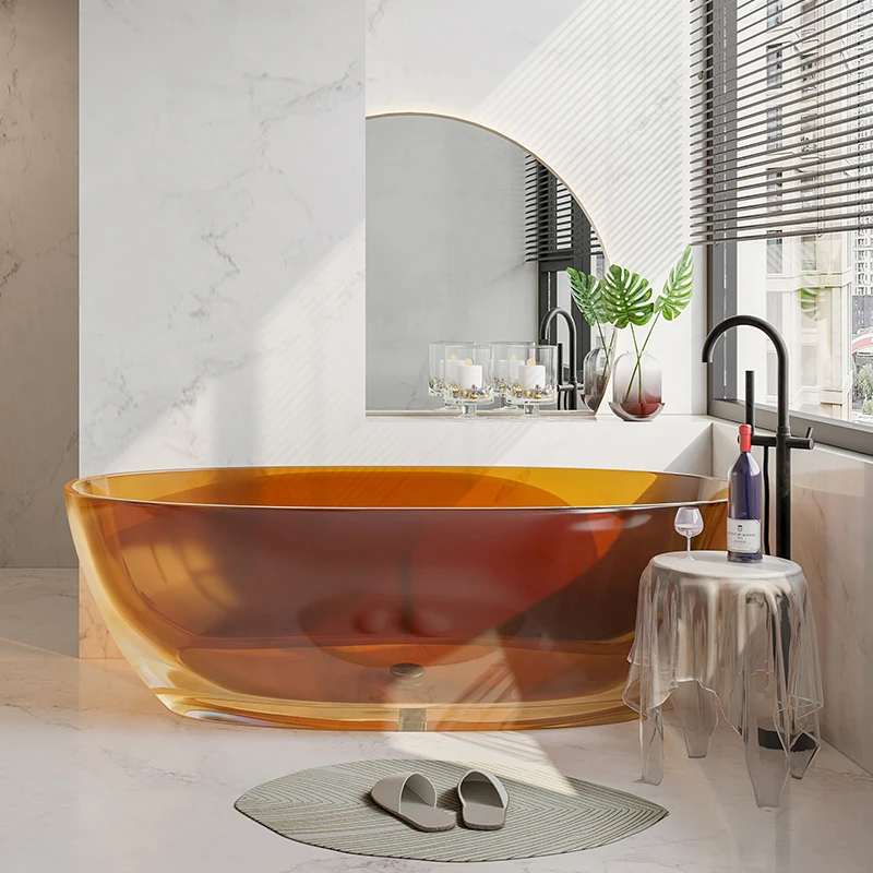BathtubMohom Wholesale Bathtub Large Transparent With Various Colors For Soaking In Bathroom Indoor Outdoor Apartment Use