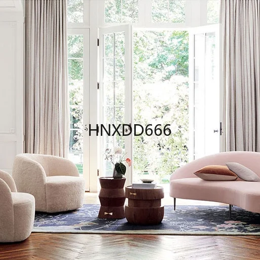 Salon de canapé en velours à rangée droite minimaliste rose