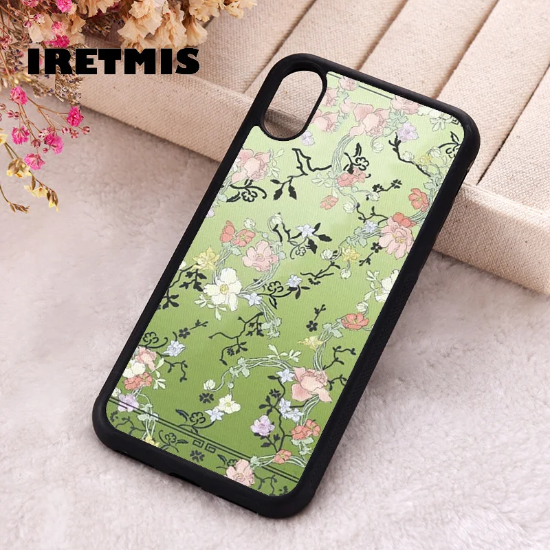 Iretmis Phone Cover Case For iPhone X XS Max XR 11 12 13 PRO MINI 14 15 16 Plus Rubber Silicone Gallery Girlie Green