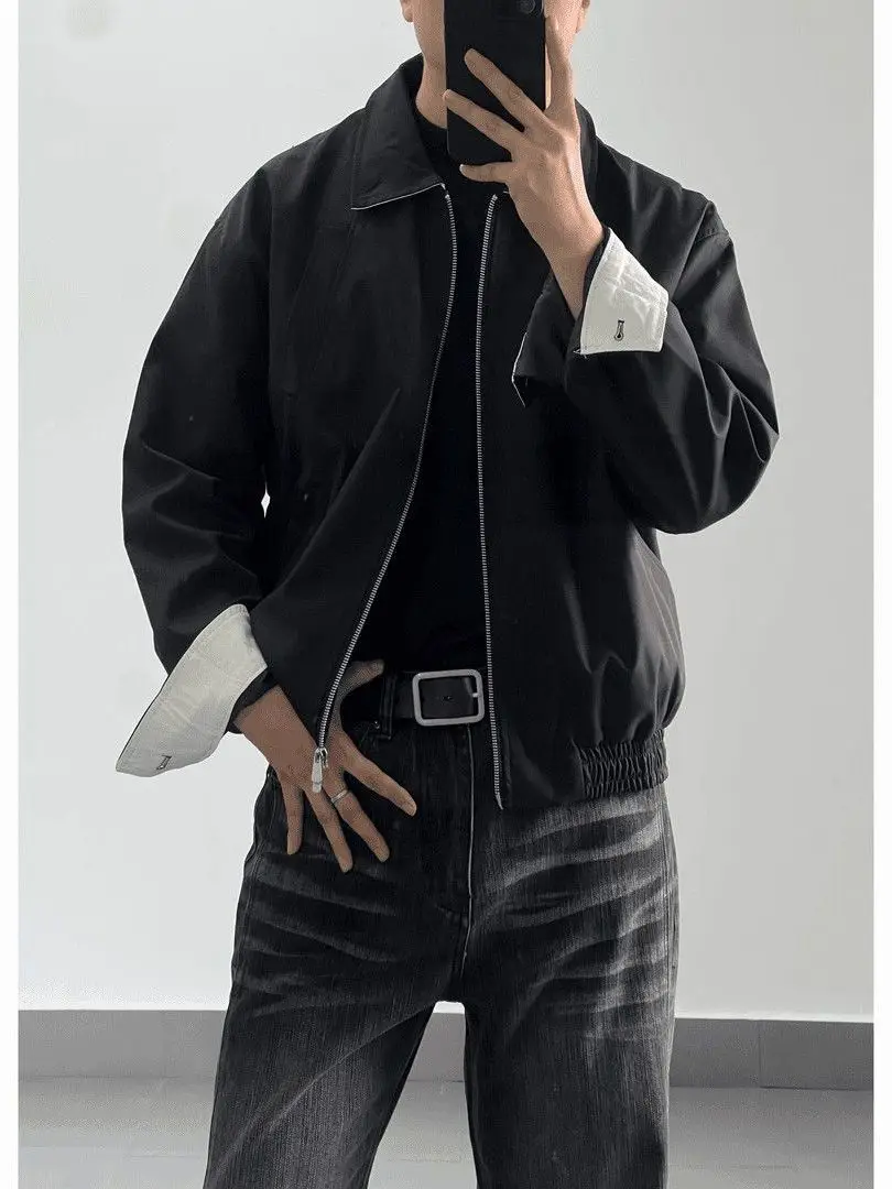 

Cleanfit ort Flight Jaet Мужское осеннее пальто Faion Harington Tawny на молнии, износостойкий прямой воротник с подолом