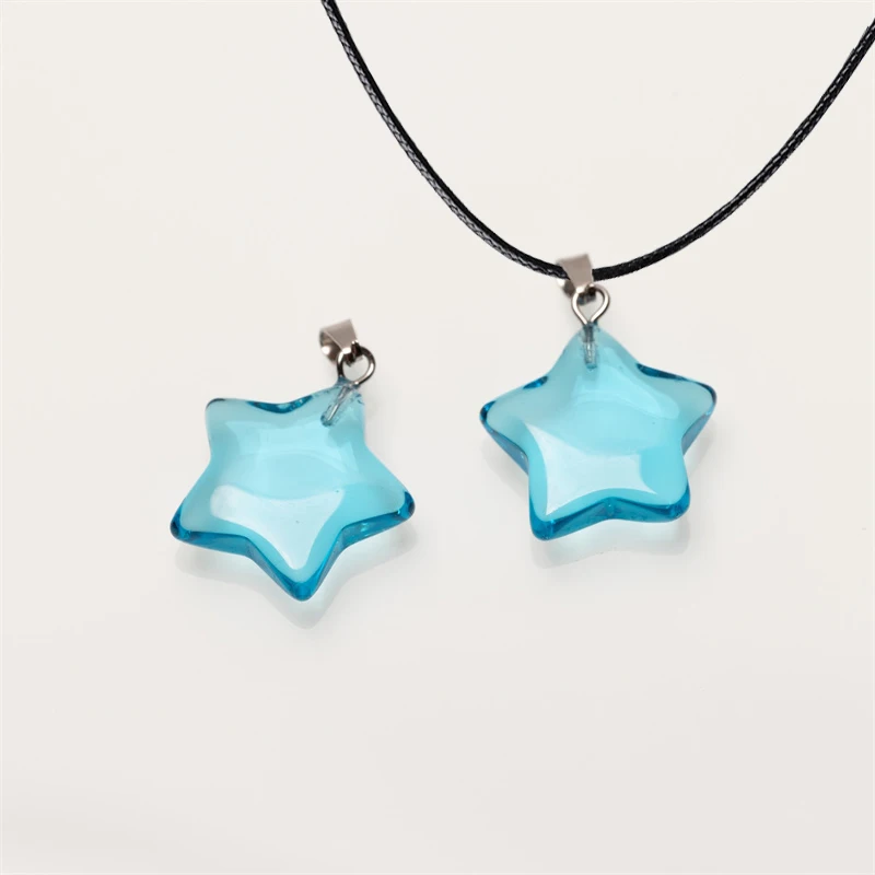 2023 Trend Neue Naturstein Hexagon Kristall Rosa Kristall Opal Stern Anhänger Halskette für Frauen Pendel Schmuck Geschenk – Detail 3