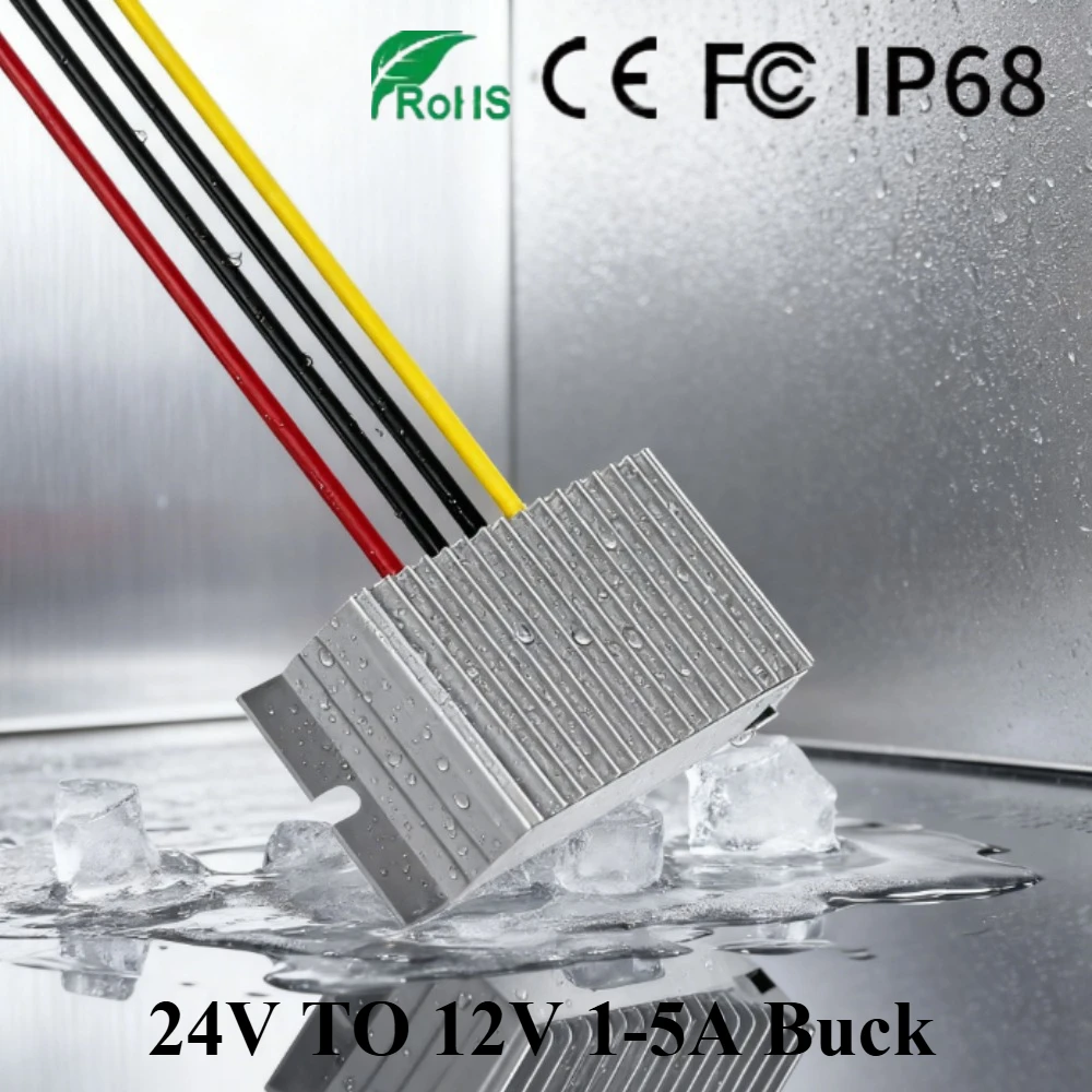

12V 24V to 5V 1A-5A 25W DC DC Step-down Power Converter Input 8-36V Buck to 5V Switching Power Supply Voltage Regulator CE ROHS