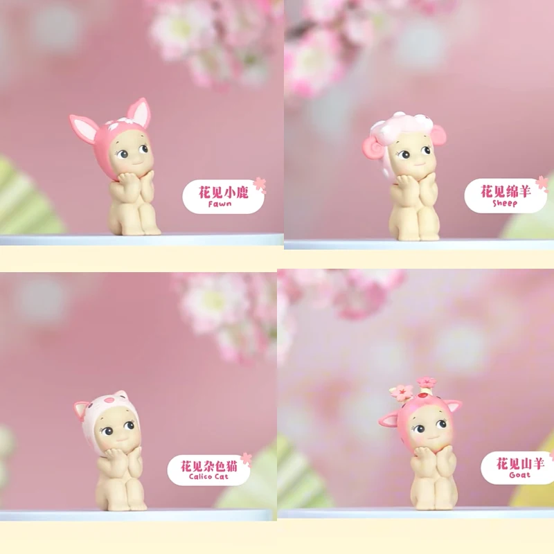 new Sonny Angel Cherry Blossom Hanami Series Blind Box Collect Mini Figure Cute Sakura Desktop Decor Kid Birthday Gift Pre-Order