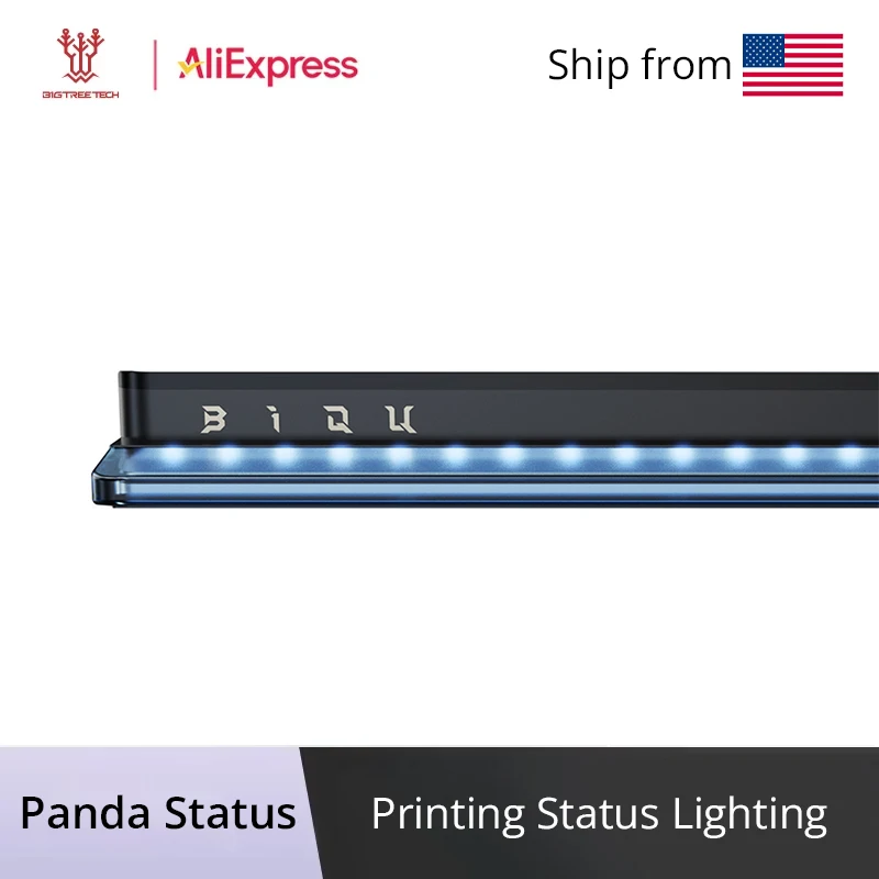

BIGTREETECH Panda Status LED Light Bar for 3D Printer Status Indicator Rythm Sync Customizable Lighting for Bambu Lab P1 X1 A1