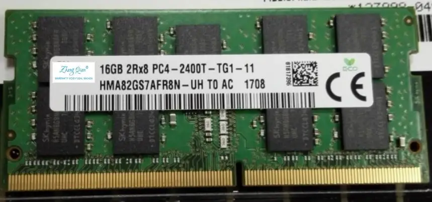 

For 16G 2RX8 PC4-2400T-TG1-11 ECC HMA82GS7AFR8N-UH