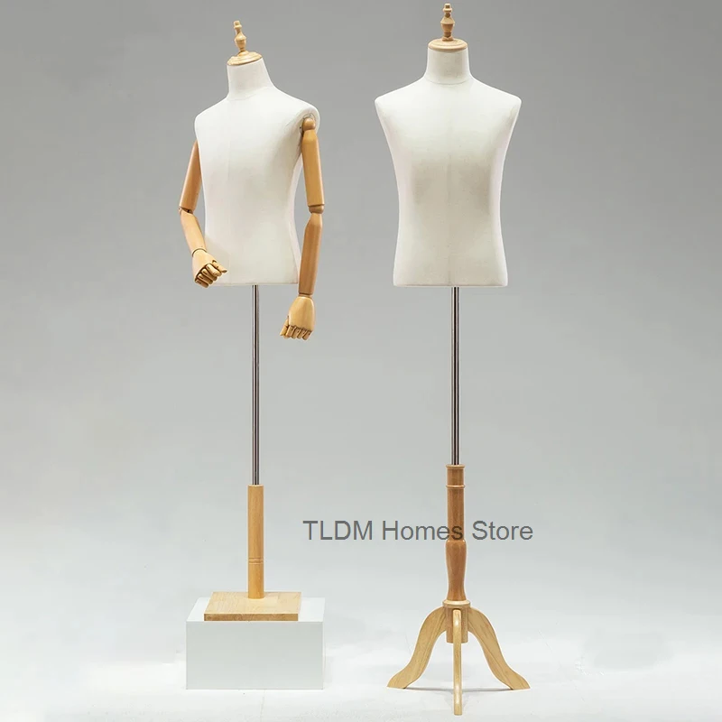 

Korean Men's Dummy Half-length Mannequin Props High-end Clothing Store Clothes Full-body Mannequin Hanger Window Display Stand