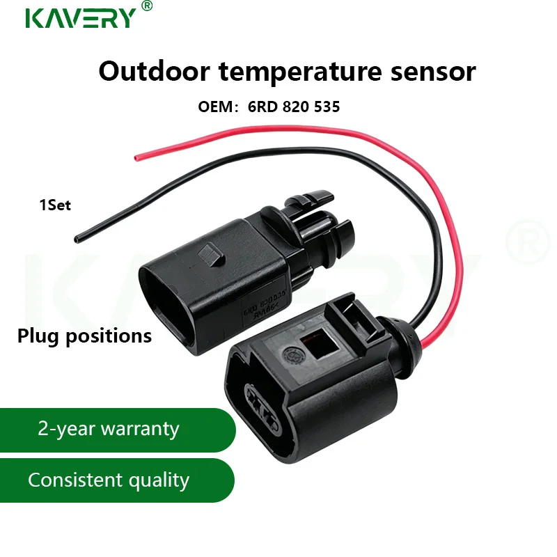 For 1Set/1pc 6RD820535 8Z0820535 Outside Air Temperature Sensor Fit Vw Passat Polo Tiguan Santana CC Jetta Golf MK6 Yeti Superb