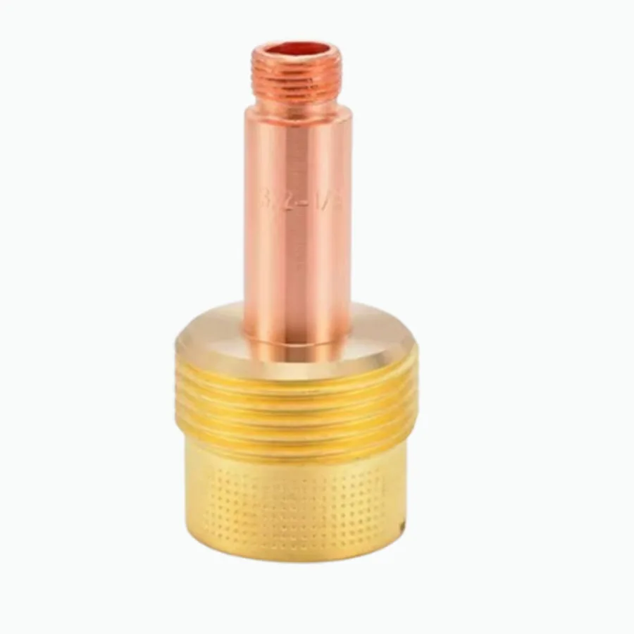 Argon arc welding ceramic nozzle accessories with mesh connection body, fluid conducting tungsten needle clamp pipe WP