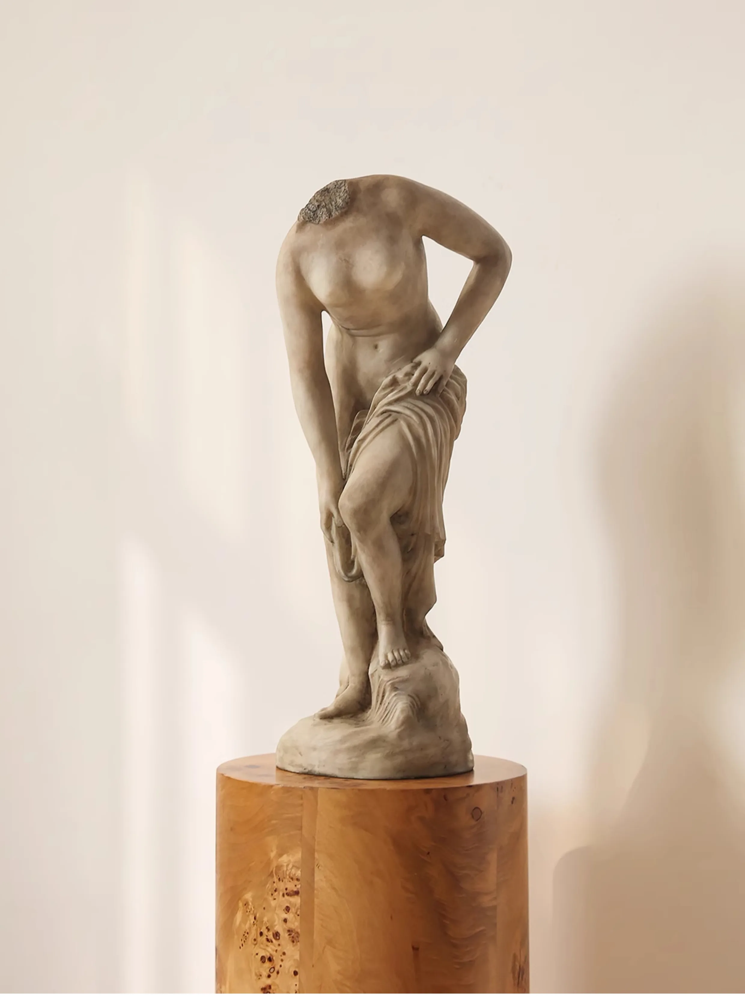 Large 58cm Sculpture Ornament Portrait Venus French Antique Home Living Room Entrance Vintage Art Floor Decorations Accessories