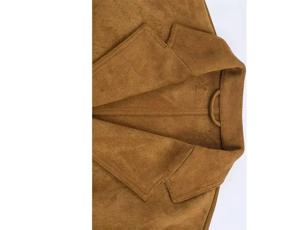 

HH Woman Winter Fashion Lapel Long Sleeves Solid Color Single Breasted Pocket Decoration Long Coat Female Versatile Long Coat