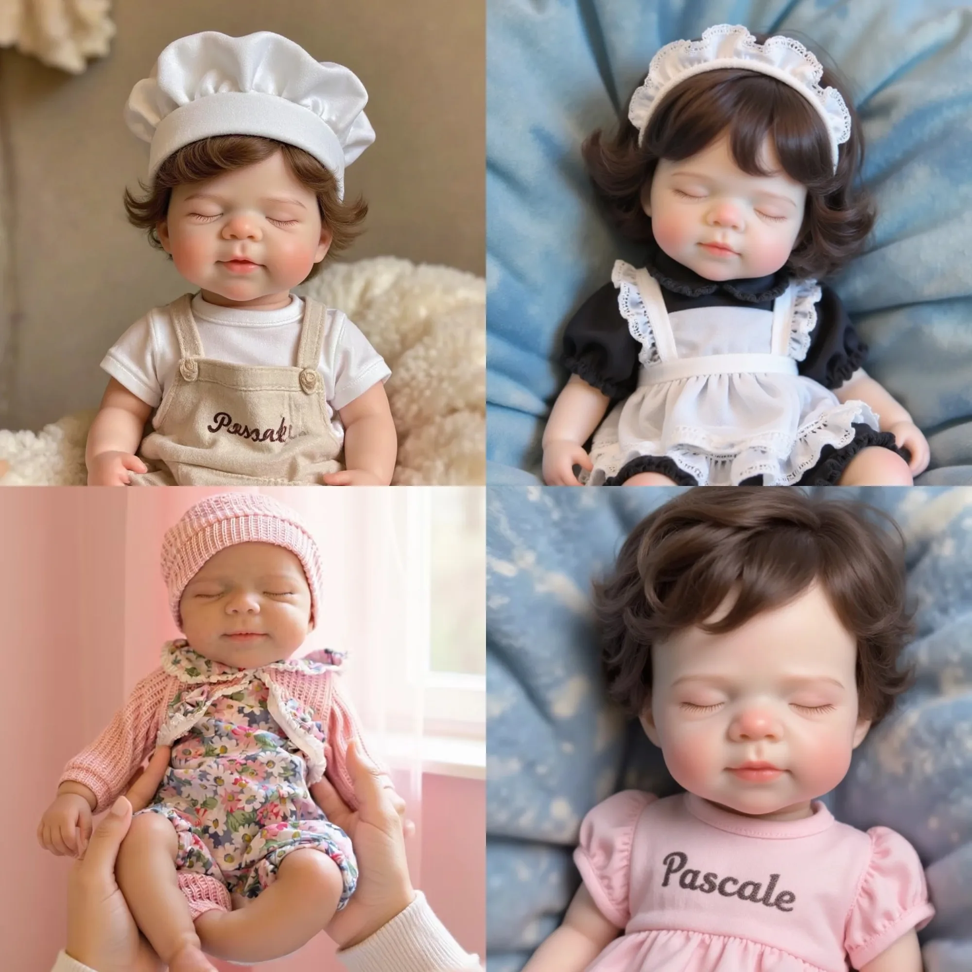 

Aizwa1 Silicone Reborn Baby Girl "Art" Pascale Reborn Doll Series 7 Styles For Choose Children Chris/Birthday Gifts