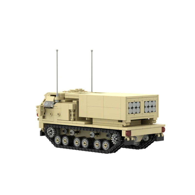 WW II Military Vehicle Weapons M270 MLRS Personnel Carrier MOC Building Block DIY Model Educational Toy Brick Kid's Gifts