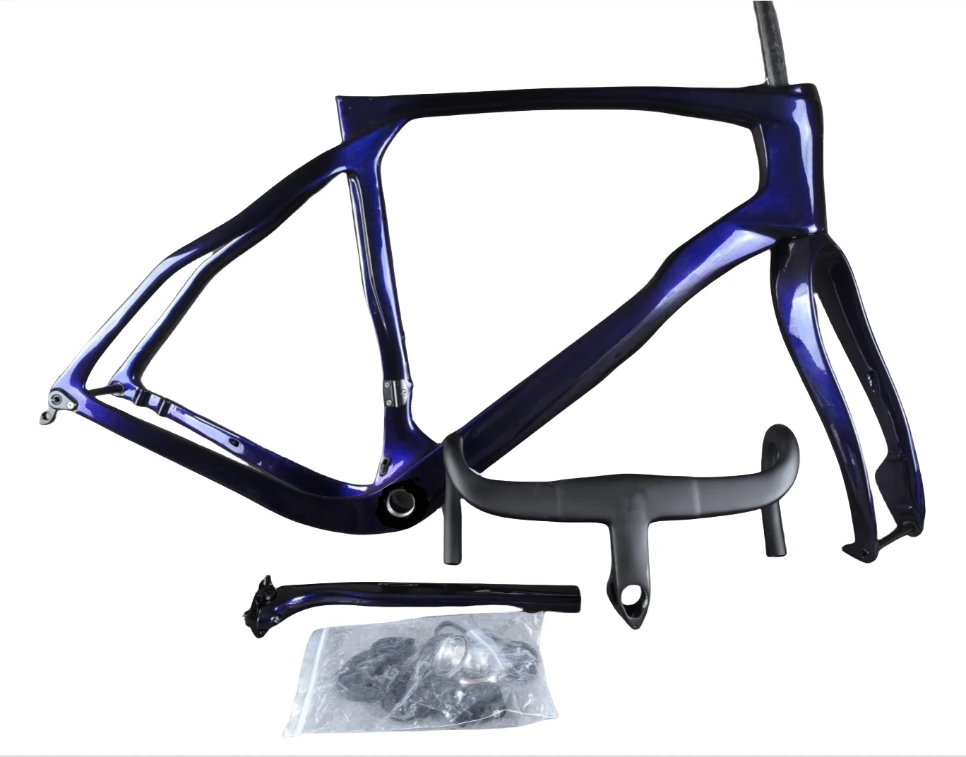 Custom Logo Chameleon Grevil F Bike Frame Carbon Fiber Gravel Frameset Handlebar 30 Colors DPD