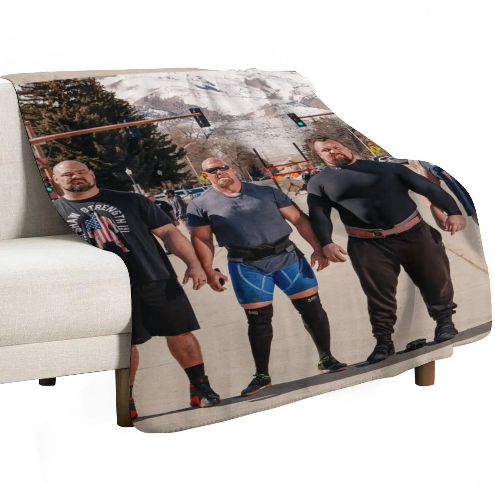 Strongest Men in History - Brian Shaw, Eddie Hall, Robert Oberst Throw Blanket Kid'S Luxury St warm winter Blankets