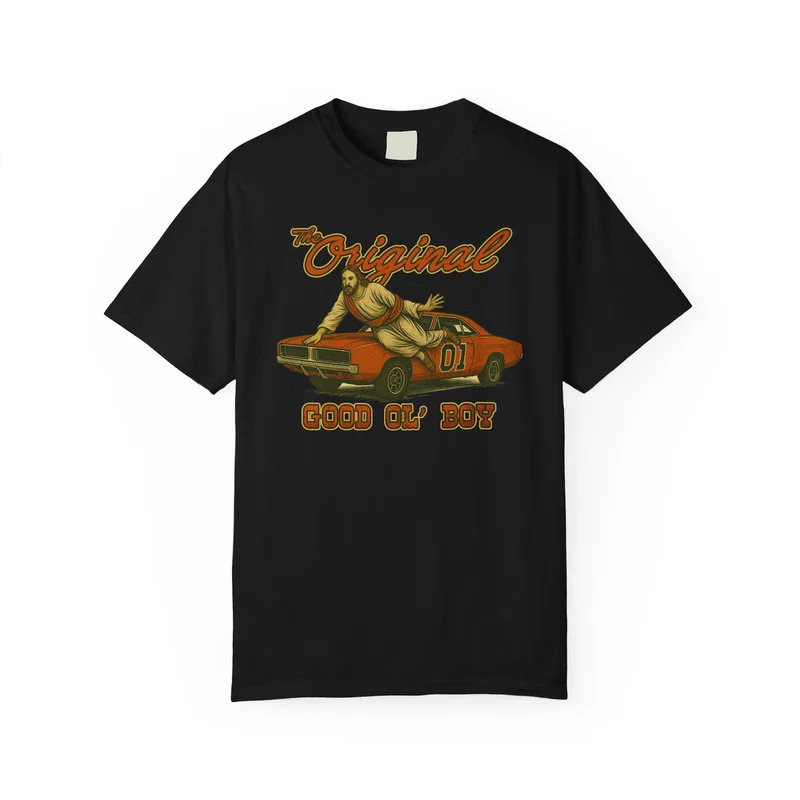 Retro Dukes of Hazzard Vintage Hazzard County Racing Graphic T-Shirt General Lee 01 Muscle Car Tee Classic 80s TV Fan Gift Tops