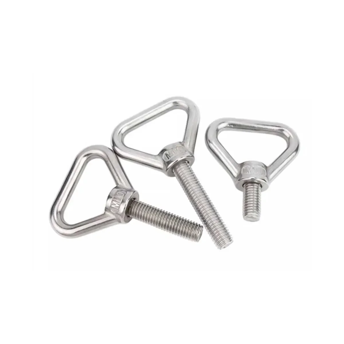 304 Stainless Steel Triangular Lifting Ring Screw, Welded Load-Bearing Fastener M8M10M12