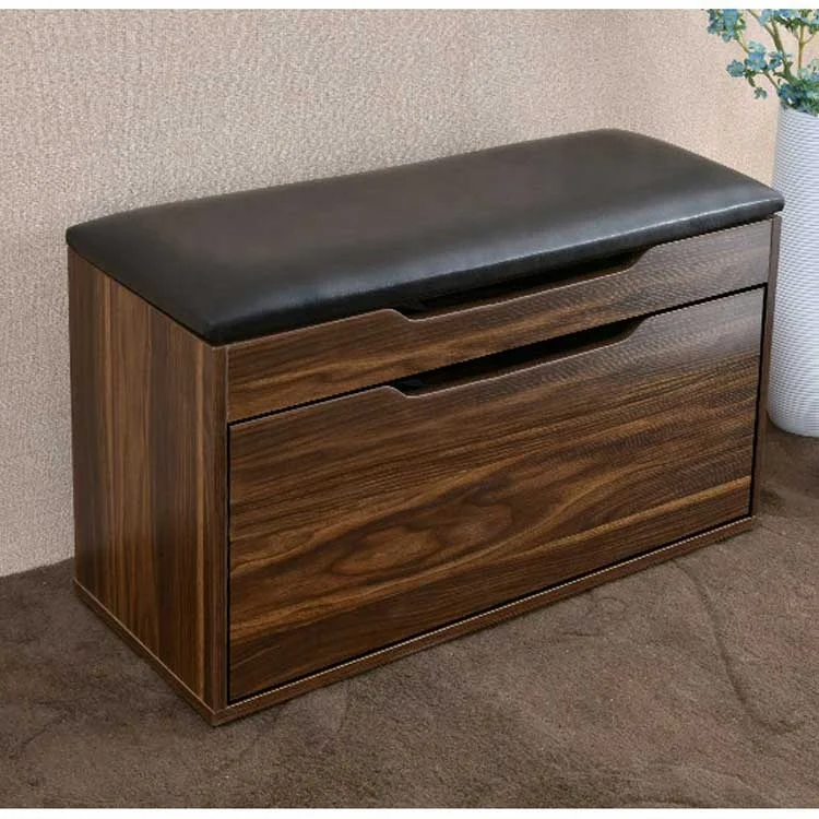 

Best Selling Wood Wooden Factory Moderate Price Modern Shoe Rack and Bench Seat for Living Room