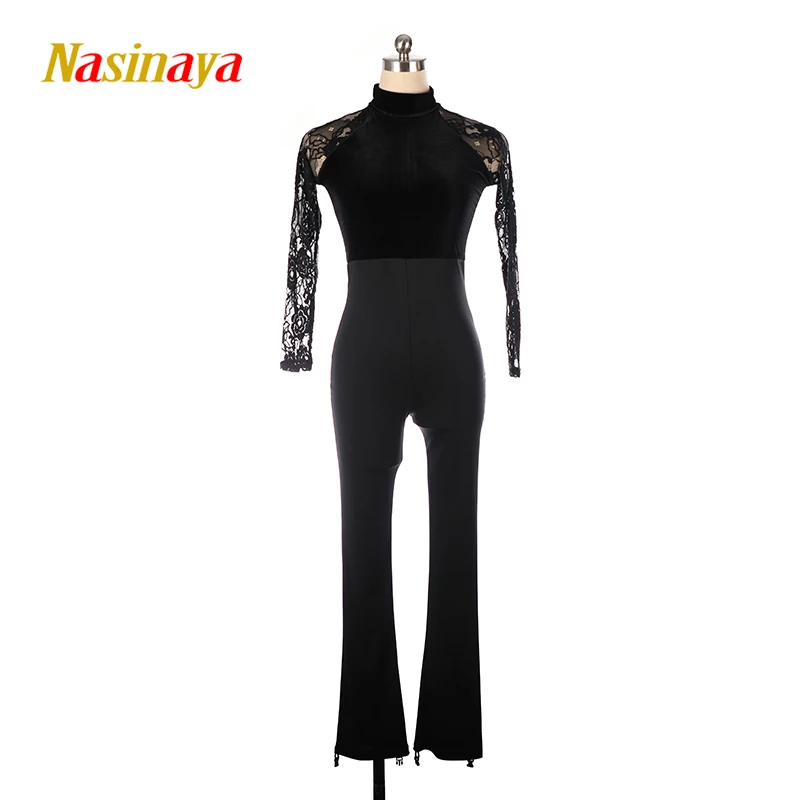 Nasinaya Figure Skating Competition Training Leotard Girls' Long Sleeved One-piece Dress Rhythmic Gymnastics Dance