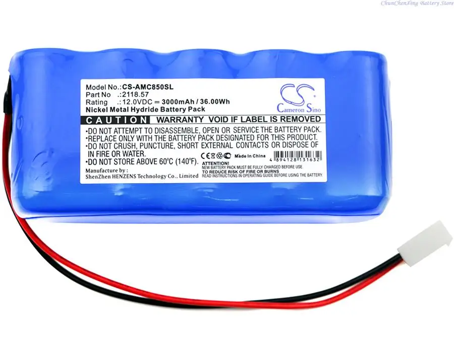 3000mAh Battery 2118.57 for AEMC 8500, DTR-8500, Digital Transformer Ratiometer DTR 8500