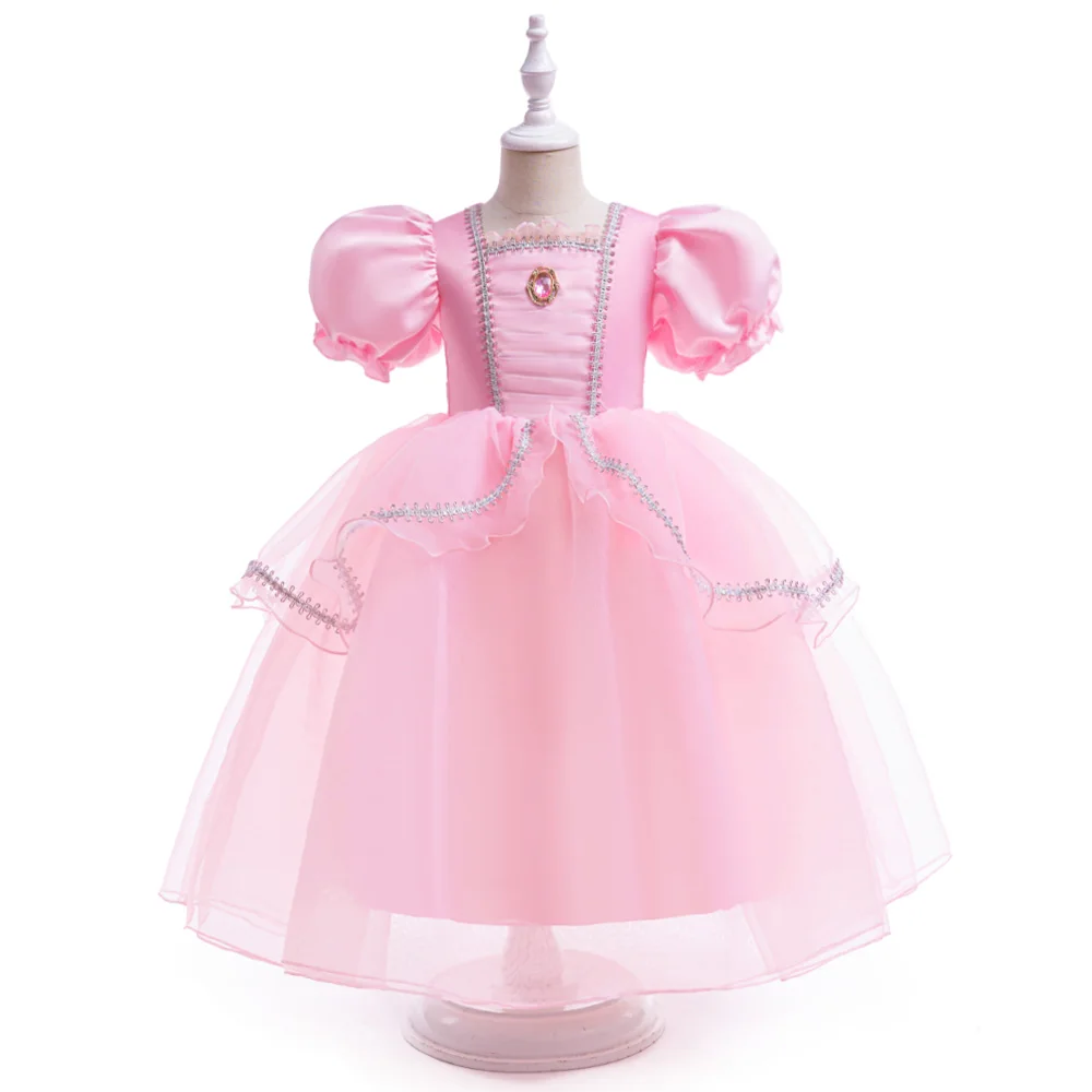 

Fancy Princess Cinde Rella Girls Dress Halloween Christmas Costume Pumpkin Wedding Birthday Party Girl Dresses Princess Costumes