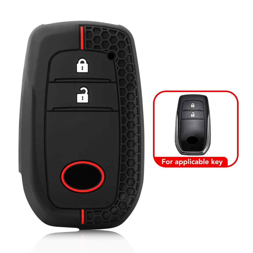 key caps For Toyota Corolla 2023 Yaris Cross RAV4 Land Cruiser LC200 Prius Camry Highlander Fortune LK200 car Key Case cover