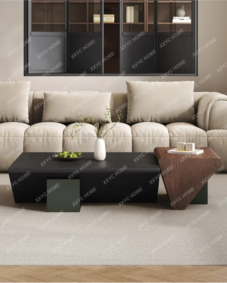 

Medieval creative retro coffee table combination special-shaped minimalist home
