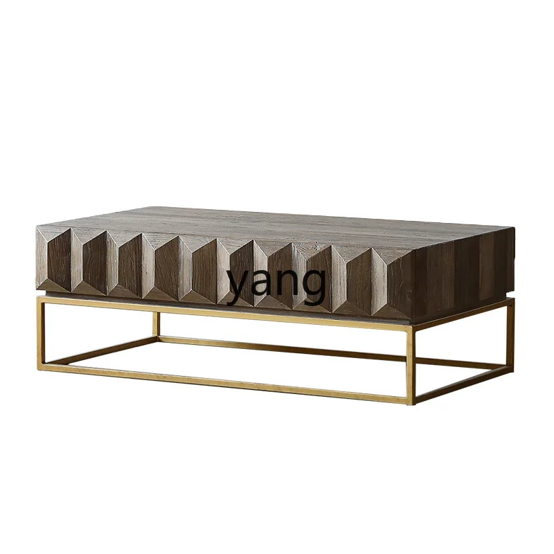 LMM Nordic light luxury sofa coffee table simple wooden tea table solid wood coffee table