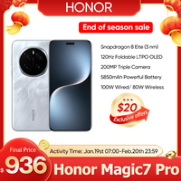 Original New Arrival HONOR Magic7 Pro Global Version 5G Smartphone Snapdragon 8 Elite 6.8''120Hz Display 100W Fast Charger IP69