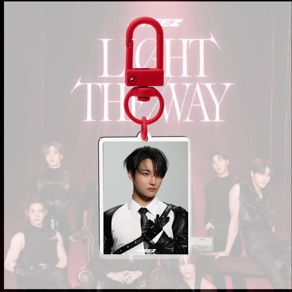 ATEEZ New Album GOLDEN HOUR : Part.5 Periphery Single Buckle Acrylic Keychain Backpack Ornament Mingi Yunho Seonghwa Jongho San