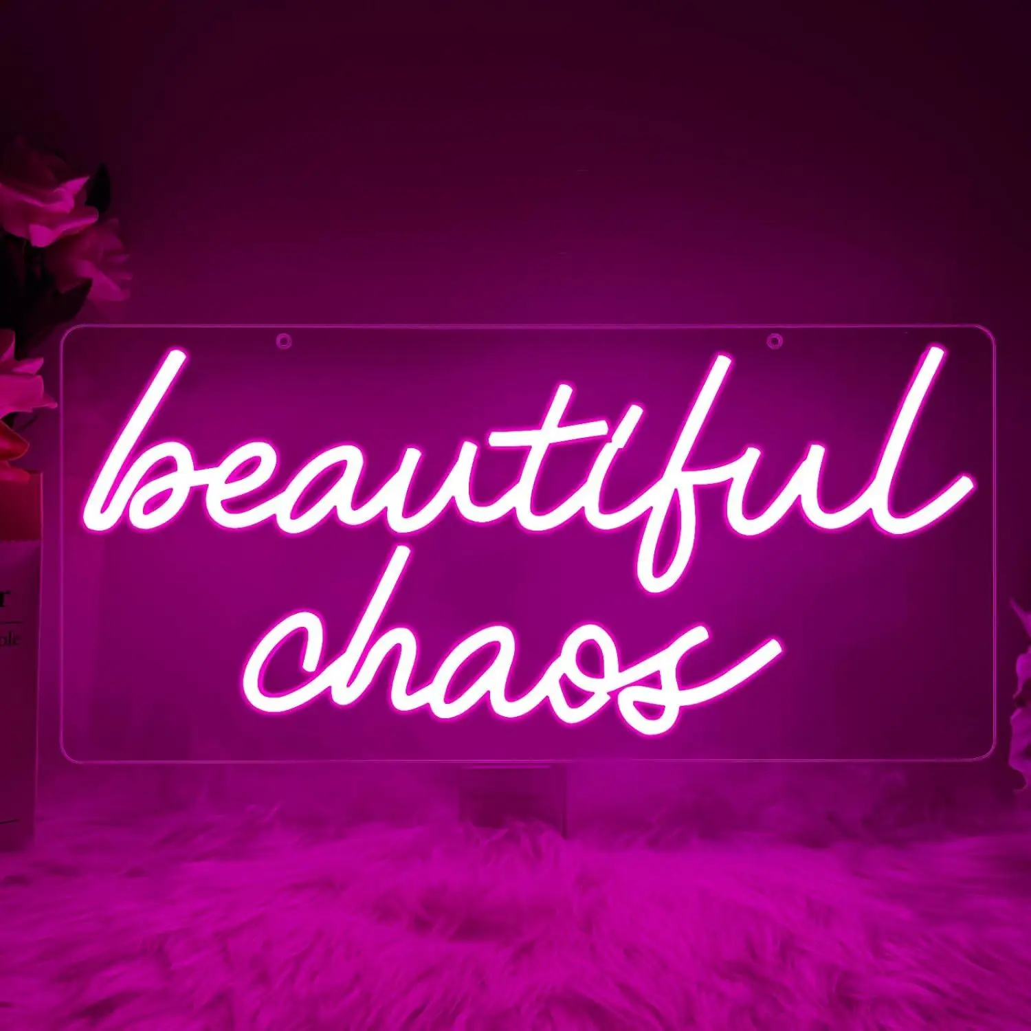 

Красивые Неоновые Вывески Хаоса USB Регулируемая Светодиодные Неоновые Светильники для Спальни Домашний Бар День Рождения Девичник Украшения Настенный Декор