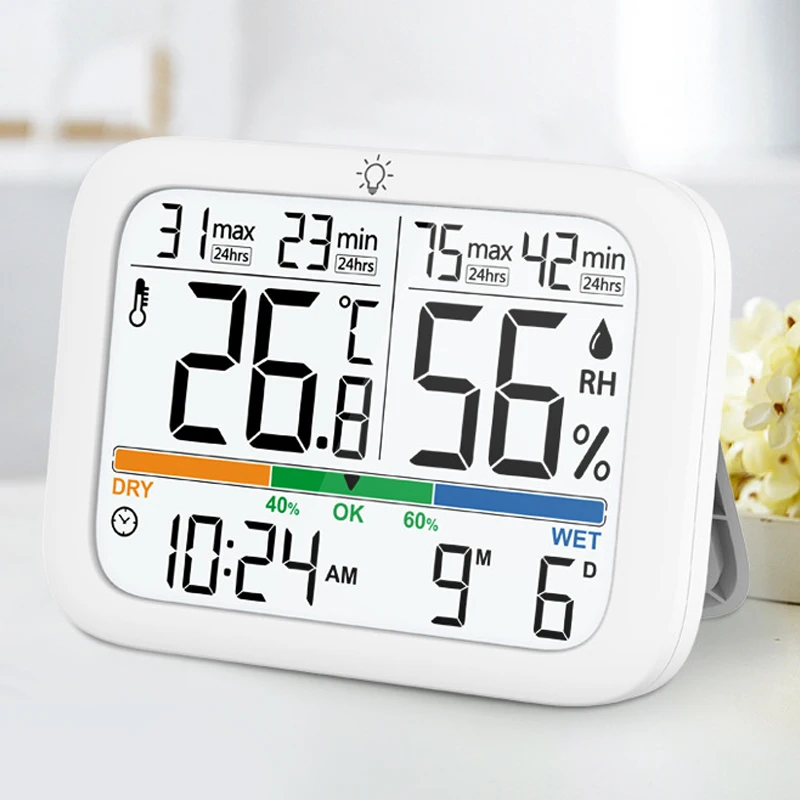 Smart Electronic Temperature and Humidity Meter for Household Indoor High-precision Wall Mounted Baby Room Desktop Thermometer