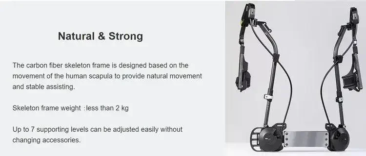 El exosqueleto portátil para ayudar al movimiento humano, exosqueleto ligero y portátil de grado industrial