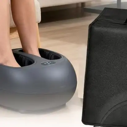 Black Foot Massager Cover Waterproof Oxford Material Dustproof UV Shielding for Indoor Use 49 for L x 38 W x 25 H cm